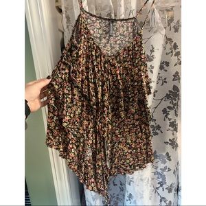 Floral Print Layered Full Tilt Tank